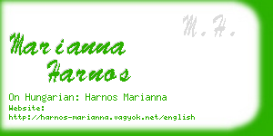 marianna harnos business card